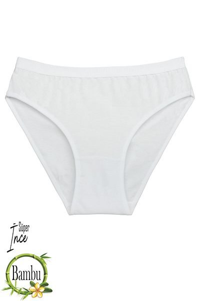 Humaone Pachet de 4 Chiloți Moale Super Subțiri Bamboo Alb Bm-t2
