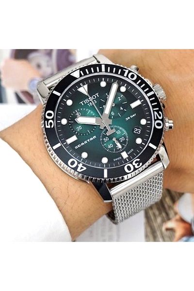 TISSOT Seastar 1000 Chronograph Men's Wristwatch T120.417.11.091.00