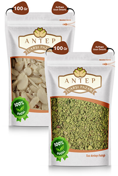 Antep Çarşı Pazar Toz Antep Fıstığı 100 Gr. | File Badem 100 Gr.