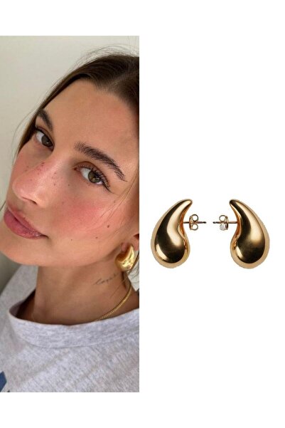 AURRARİ Gold Gözyaşı Damla Model küpe