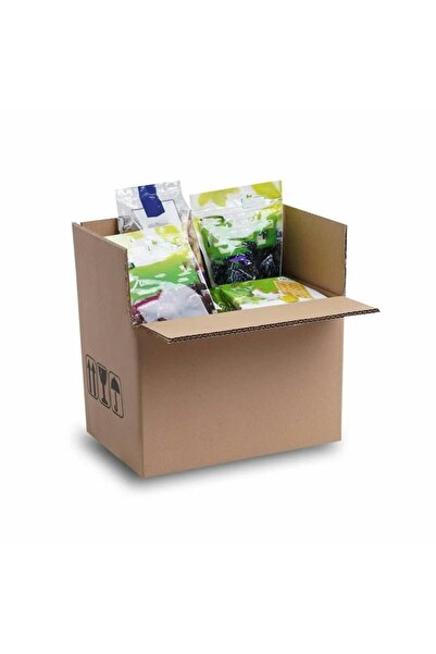 Unipak 60X40X40 cm 200 Adet Esmer Çift Oluklu A-Box Koli, Taşınma Kolisi, Eşy...
