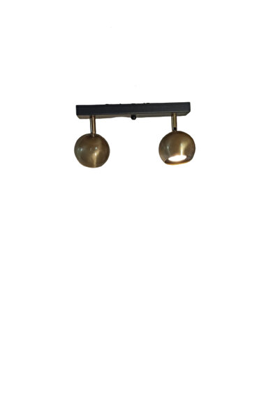 Rsylight Metal Modern 2 Lİ Eskitme Kaplama Siyah Led Spot 180 Derece Hareketl...