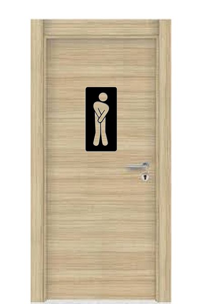 Emach Dizayn Witty Wooden - Διακοσμητικό Στολίδι Πόρτας Τουαλέτας WC