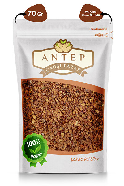 Antep Çarşı Pazar Pul Biber Çok Acı | 70 Gr.
