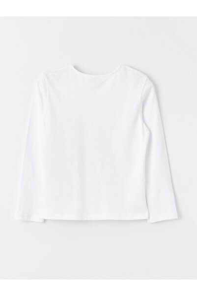 LC Waikiki Crew nyakú Atatürk nyomott hosszú ujjú lány póló