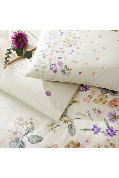 Taç Ranforce Double Duvet Cover Set Felina Cream