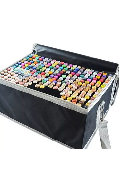 gebzeli Double-ended marker 204pcs set custom messenger bag gift