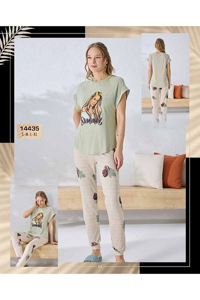 Sevim 14435 Set de pijamale cu imprimeu model