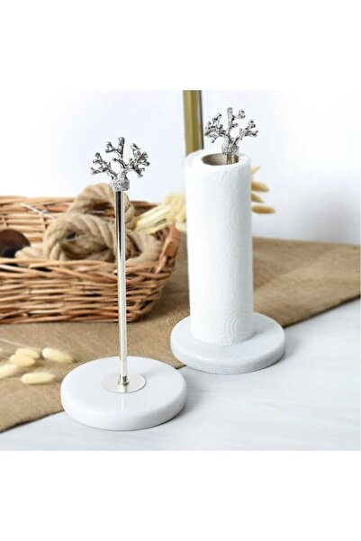 DM HOME حامل مناشف ورقية بقاعدة رخامية معدنية