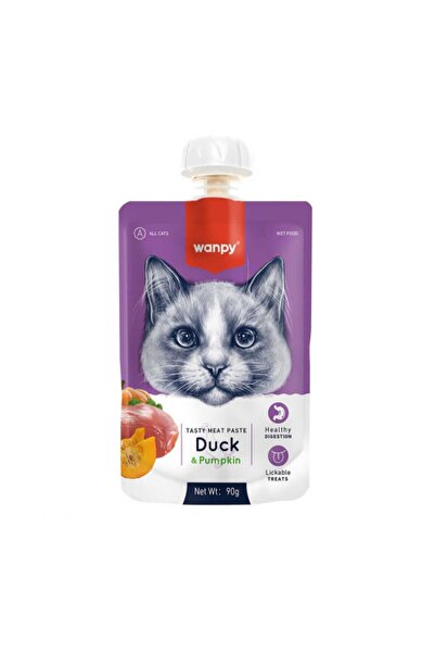 Wanpy Neo Pet Market Wanpy Taze Ördekli Balkabaklı Vitaminli Kedi Et Ezmesi 9...