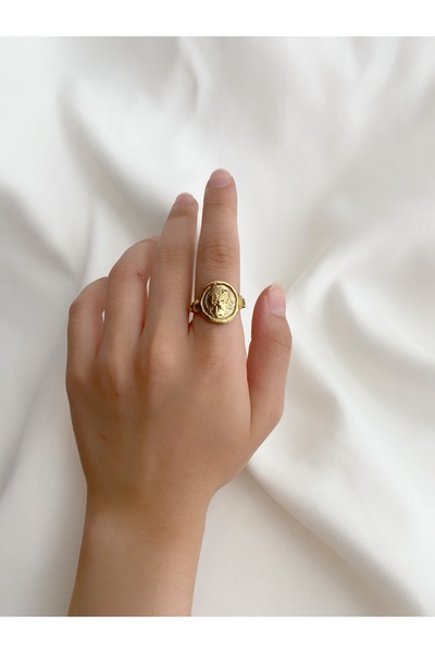 LOVI النحاس العتيقة نمط تصميم خاتم المرأة