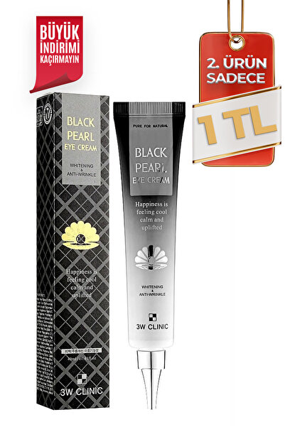 3W CLINIC Siyah Inci Özü Içeren Aydınlık Görünüm Sağlayan 3w Black Pearl Göz ...