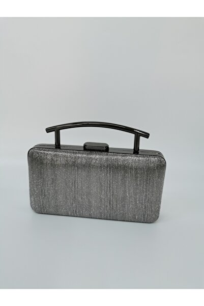 NAZART Women's Laser Platinum Evening Dress Clutch Portfolio Handbag Wedding Engagement Evening Bag