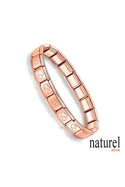Naturel Tılsım Unisex Italian Charm Bracelet Stainless Steel Bracelet