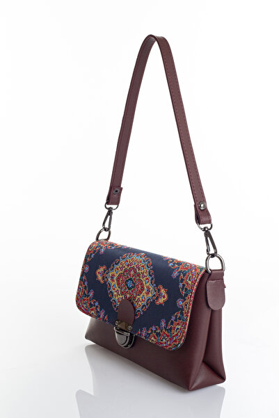 MOTTİF İSTANBUL Dokuma Deri Kadın El Omuz Çanta Mottif Istanbul Otantik 1036