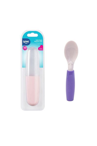 Wee Baby Feeding Set (Storage Container + 360 Degree Rotating Spoon)