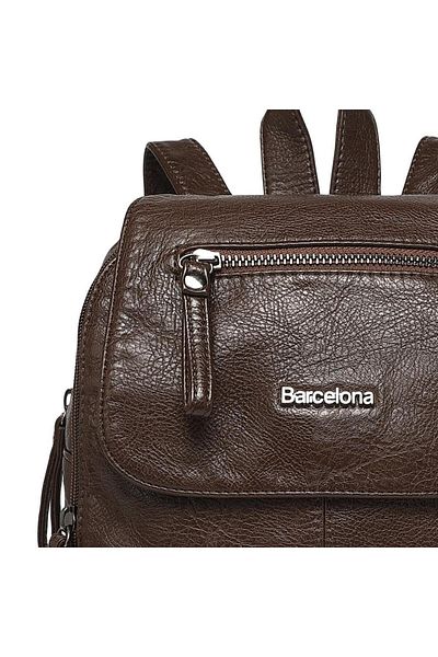 BARCELONA 21K Wash Leather Medium Size Women's Backpack 21-K Barcelona 1675