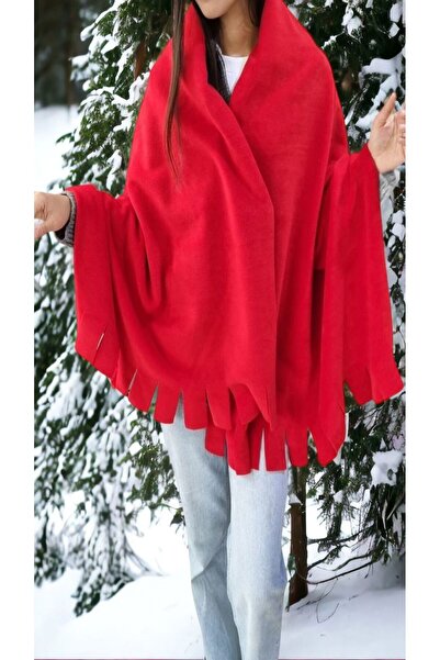 Trenderrs Women's Winter Tassel Fleece Shawl