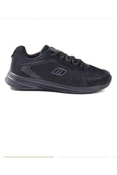 M.P. MP 1047 Pantofi de mers ortopedic cu șireturi unisex, negri, pantofi sport zilnici