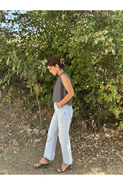 soBasic Велосипедний комір, спинка з деталями, безрукавний светр-кофта, димчасто-сірий