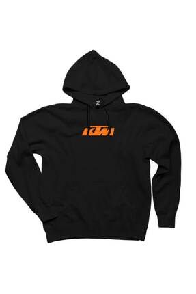 Tomris Hatun KTM Motorcycle Orange logo Siyah Kap onlu Sweatshirt Hoodie Fiyat Yorumlar Trendyol
