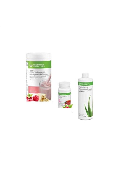 Herbalife Klasik Set Shake Ahududu + Aloe + Bitkisel Çay