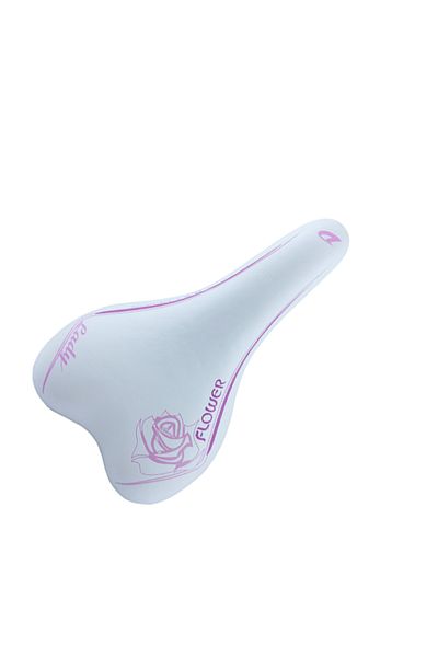 HSGL Bicycle Saddle Flower White Pink Child Saddle ddk SLE 242