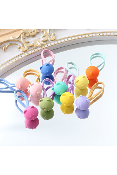 SHEKER HOME Girl and Baby Girl Teddy Bear Candy Rubber Buckle Set - 6 Pieces