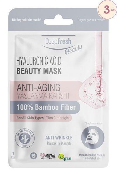 Deep Fresh Anti-Wrinkle Paper Mask 3 Pieces |   Hyaluronic Acid |   Anti-Aging