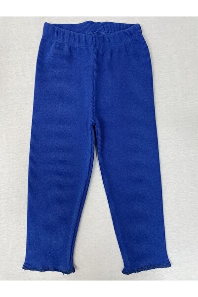 Berat moda Colanți pentru copii flexibile din twill Saks Blue