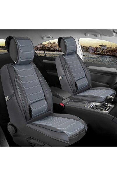 ACKSTORE مجموعة غطاء مقعد السيارة Fiat Egea Cross المتوافقة مع نصف الجلد من س...