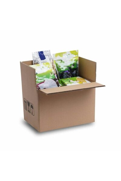 Unipak 40x20x20 cm 10 Adet Esmer Çift Oluklu A-Box Koli, Taşınma Kolisi, Eşya Taşıma Kolisi, Boş Koli