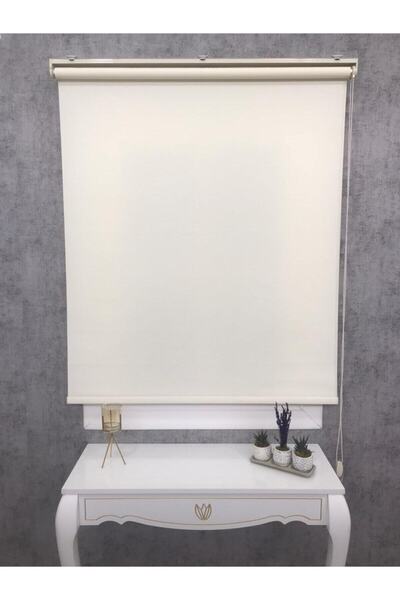 storyperde Düz Krem Stor Perde / Krem Güneşlik Stor Perde