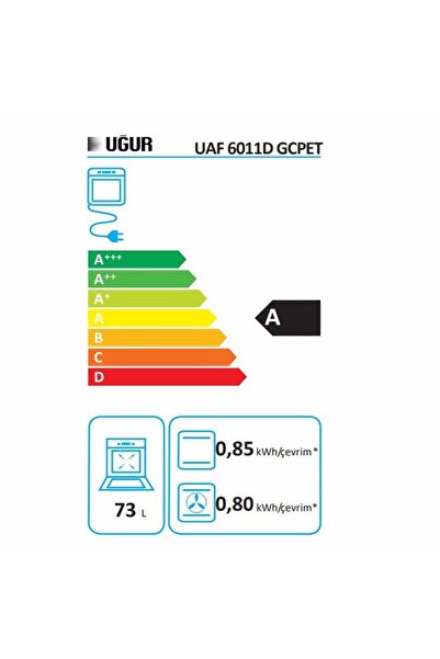 Uğur UAF 6011D GCPET Gri Ankastre Fırın