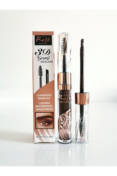 Cosha Beauty ماسكارا الحواجب الوردية ثلاثية الأبعاد - مجموعة الحواجب طويلة الأمد