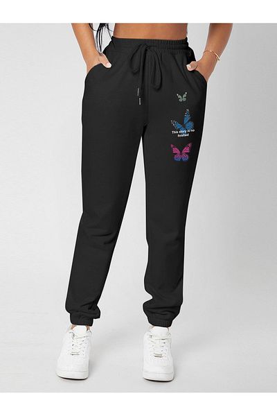 DAXİS Sportwear Company 3-pack Colorful Butterfly Printed Unisex Sweatpants Daxis Sportwear Company
