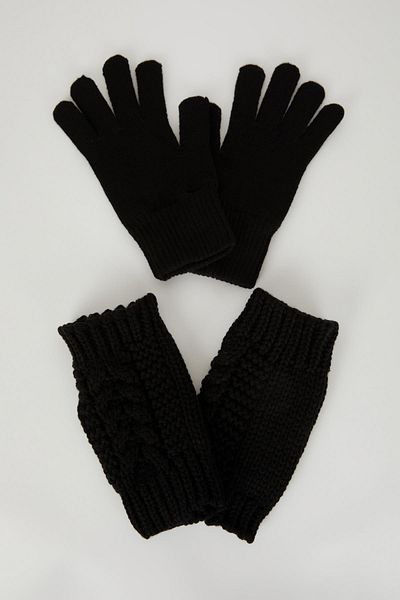 DeFacto Strickhandschuhe für Damen im 2er-Pack
