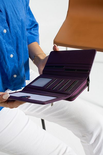 Grande 2636 Genuine Leather Women's Card Holder, Paper & Coin Compartment Model Stylish Card Holder Wallet DAMSON