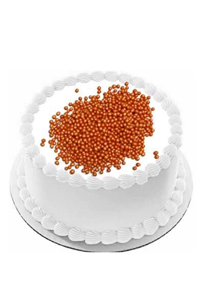 ovalette Yenilebilir Pasta Süslemesi Pirinç Patlağı Çikolatalı Turuncu Renk 40 gr Gelecek