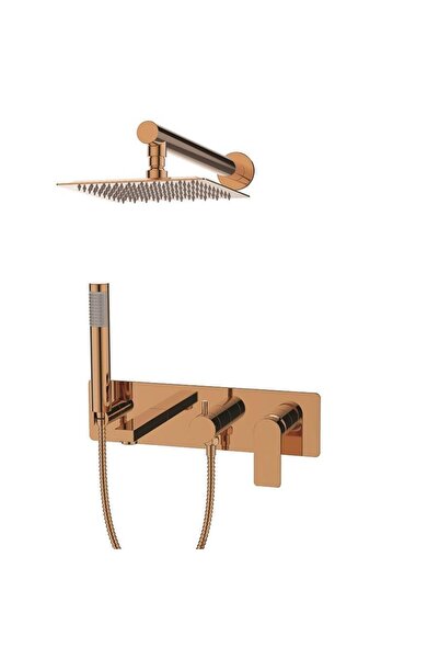 Bien Water Flowbox Ankastre Banyo Bataryası Yatay 3f Rose Gold