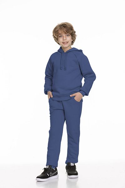 Perendi Σετ Unisex Raglan μανίκι με κουκούλα Fleece εσωτερικά