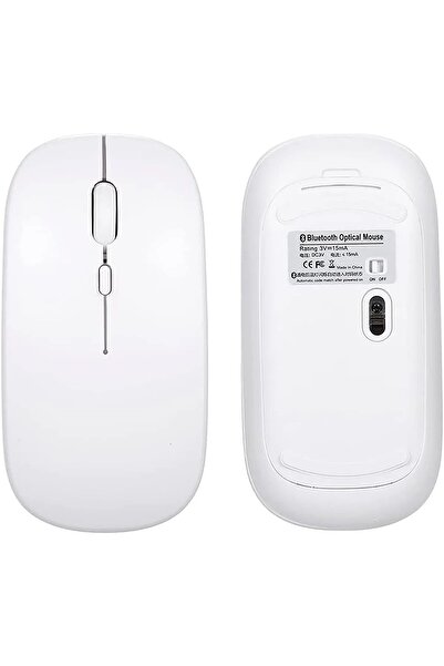 Mmctech Tüm Cihazlara Uyumlu Akıllı Taşınabilir Şarj Edilebilir Kablosuz Bluetooth Klavye ve Mause Seti