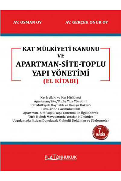 Genel Markalar Kat Mülkiyeti Kanunu ve Apartman-Site Toplu Yapı Yönetimi 7.BASKI