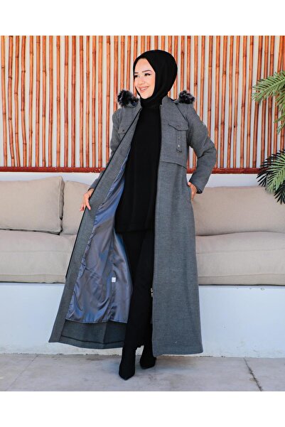 KMKkombin Palton de damă, căptușit, cu glugă, PERSONALIZAT