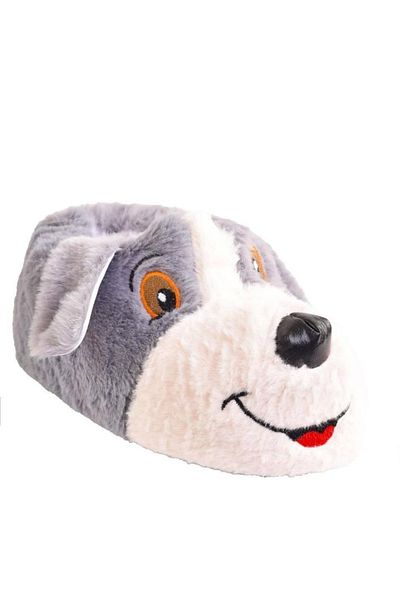 CEYDA SHOES Unisex Dog Figured Λούτρινες Παντόφλες Home Παντόφλες Home Boots