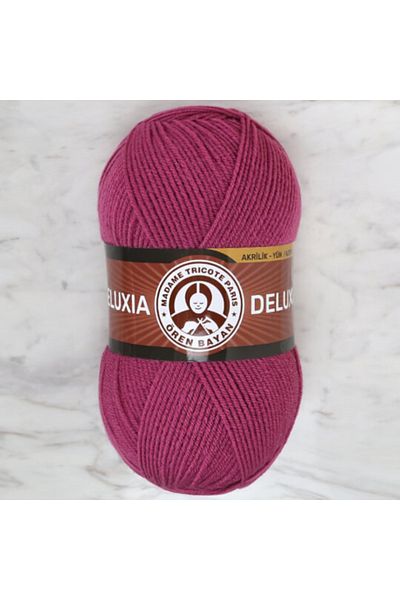 Ören Bayan Deluxia Hand Knitting Thread 100 gr Color 051 Purple Rose