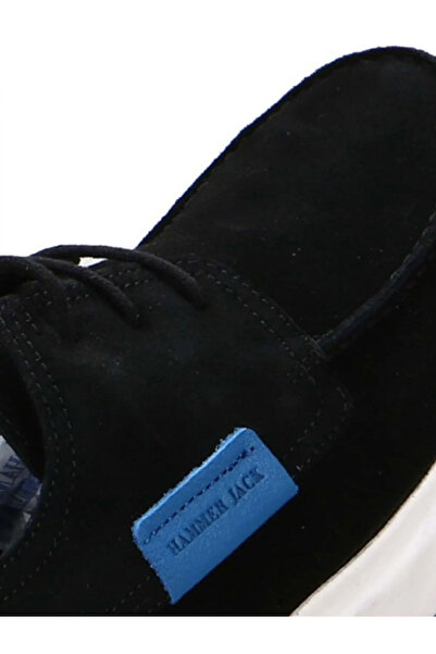 Hammer Jack 22015 Men's Black Genuine Leather Thick Sole Orthopedic Loofer Oxford Daily Casual Shoes