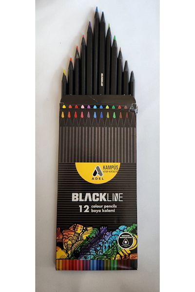 Adel Blackline 12 Colors Dry Paint Cardboard Box