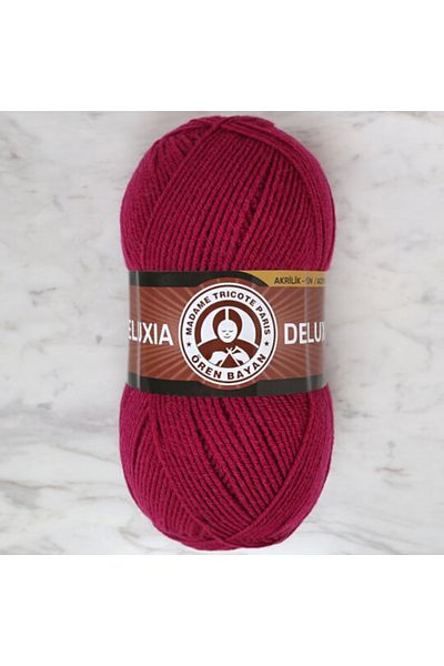 Ören Bayan Deluxia Νήματα Πλεκτομηχανής Χεριών 100 gr Χρώμα 103 Cherry Rot
