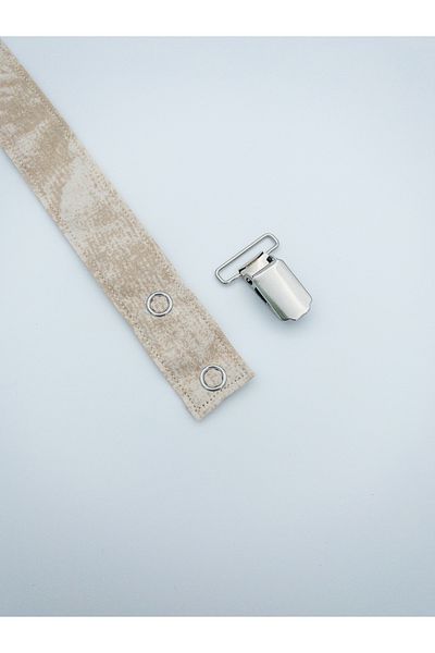Le Petite Histoire Pacifier Hanger - Pacifier Chain 100% Cotton - Washable